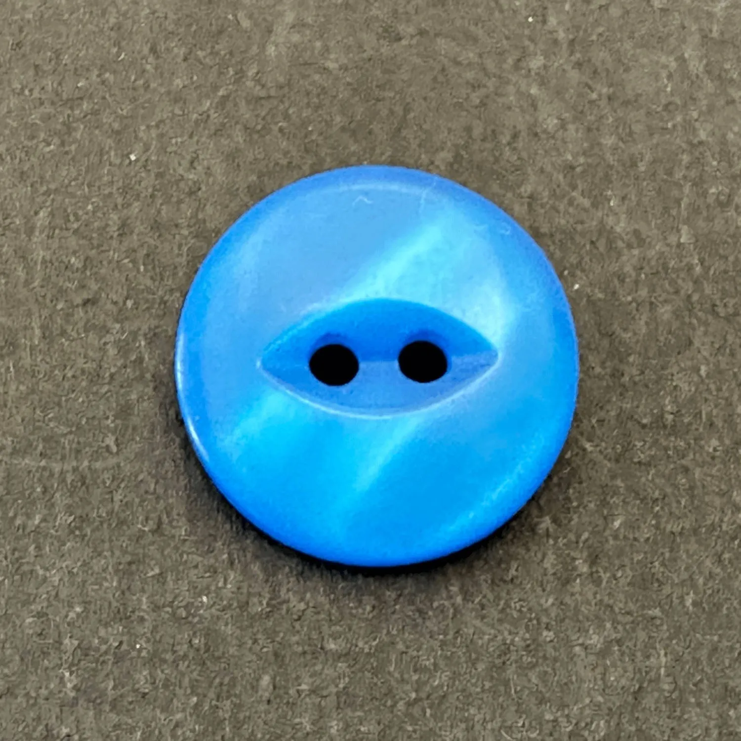 2 Hole Fish Eye Shiny Shirt Button 16mm