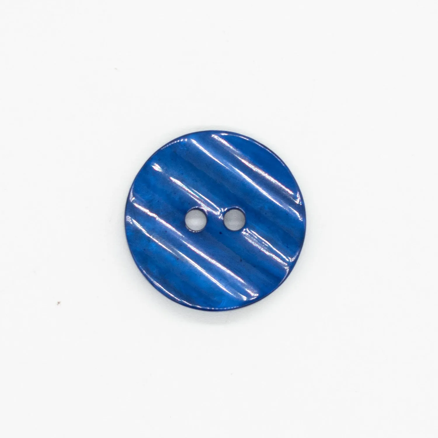 2 Hole Shiny Rippled Button