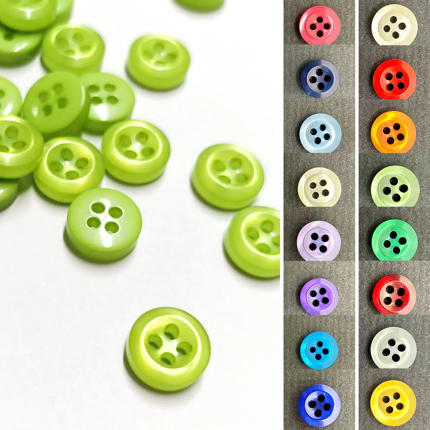 4 Hole Thick Shirt Button 12mm