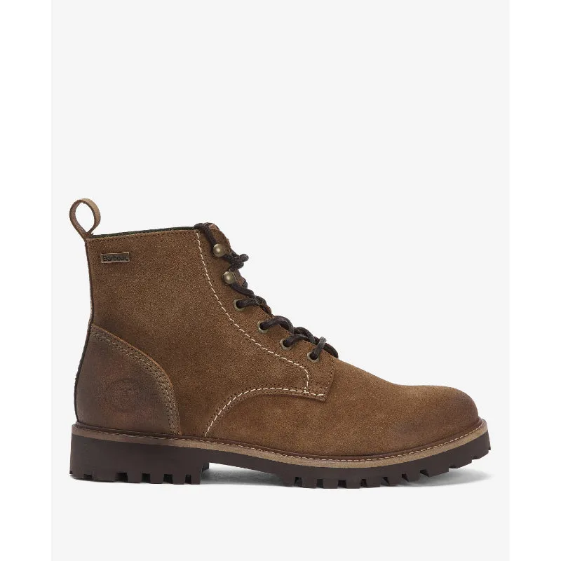 Barbour Foggy Leather Mens Derby Boot - Cognac