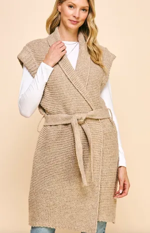 Belted Sweater Cardigan