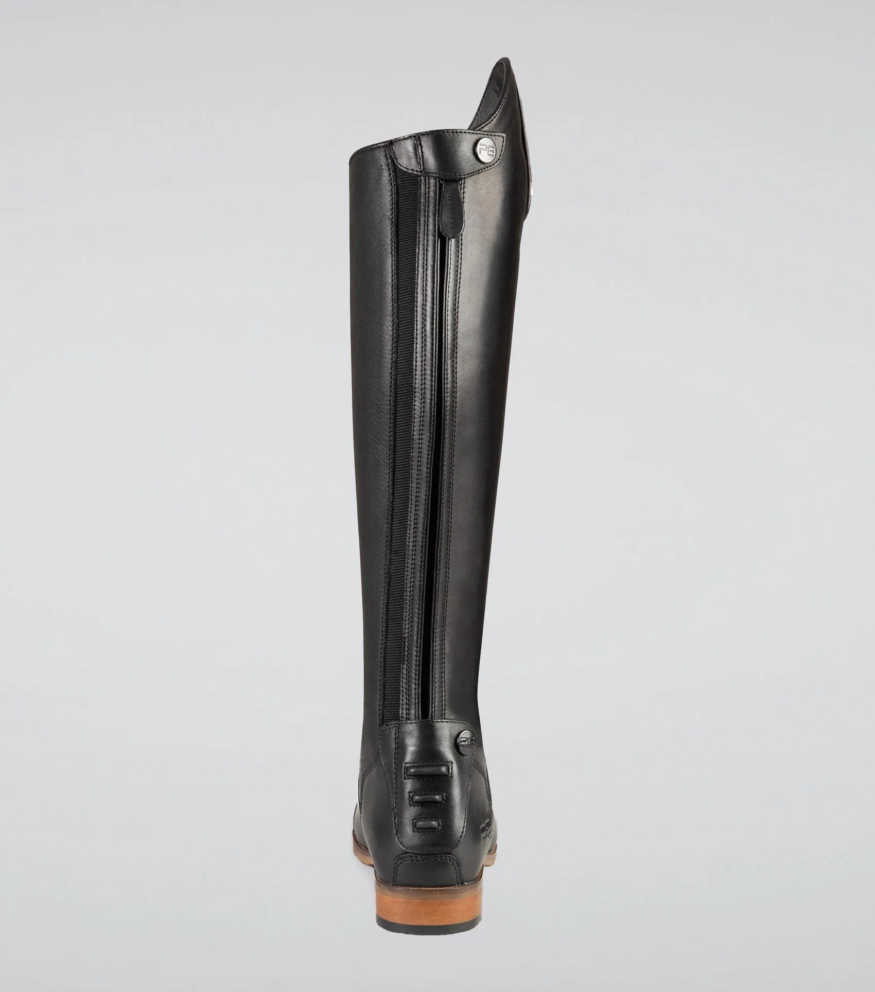 Bilancio Ladies Leather Field Tall Riding Boot Black