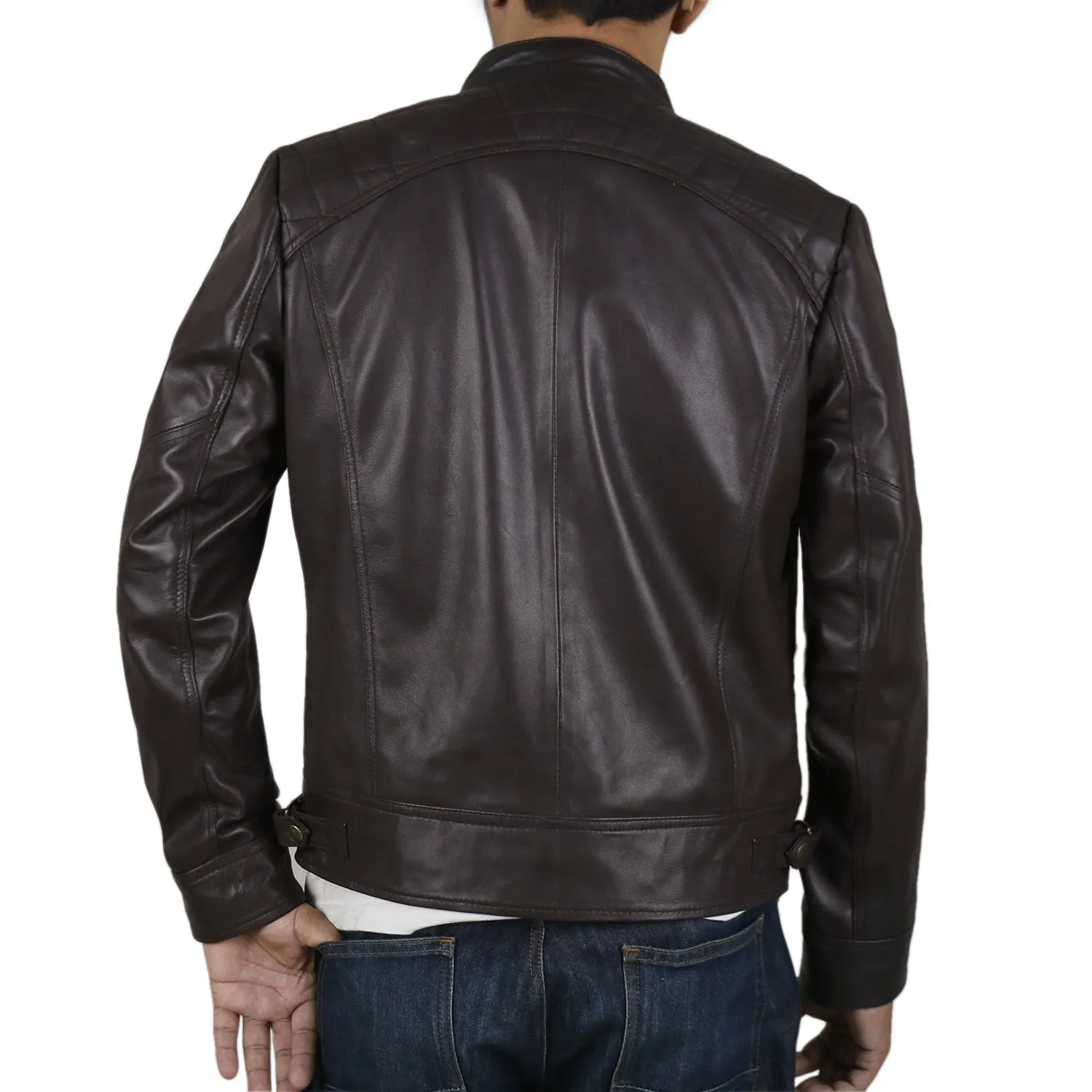 Blazeon Green Biker Leather Jacket