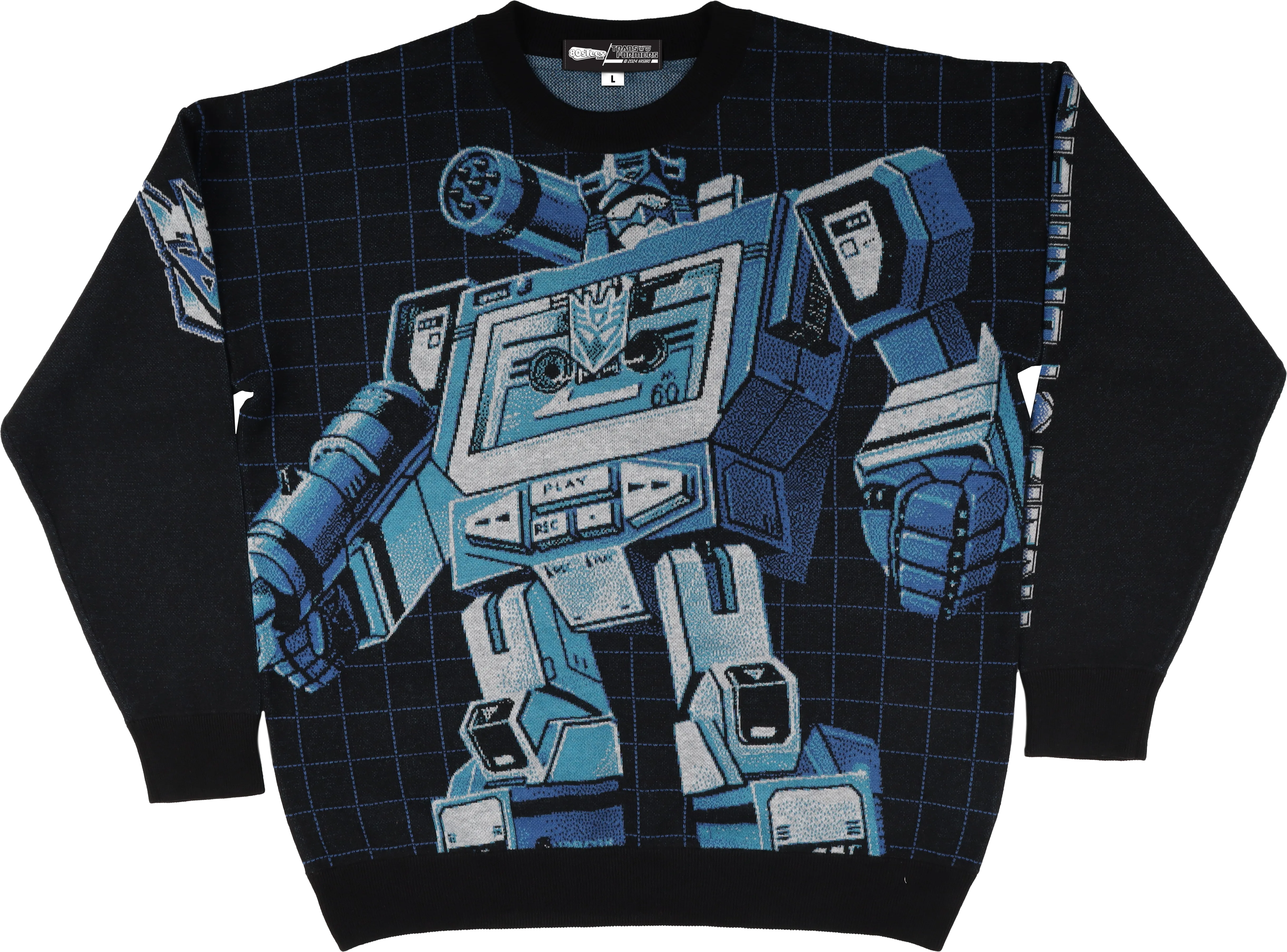 Box Art Soundwave Transformers Knitted Sweater