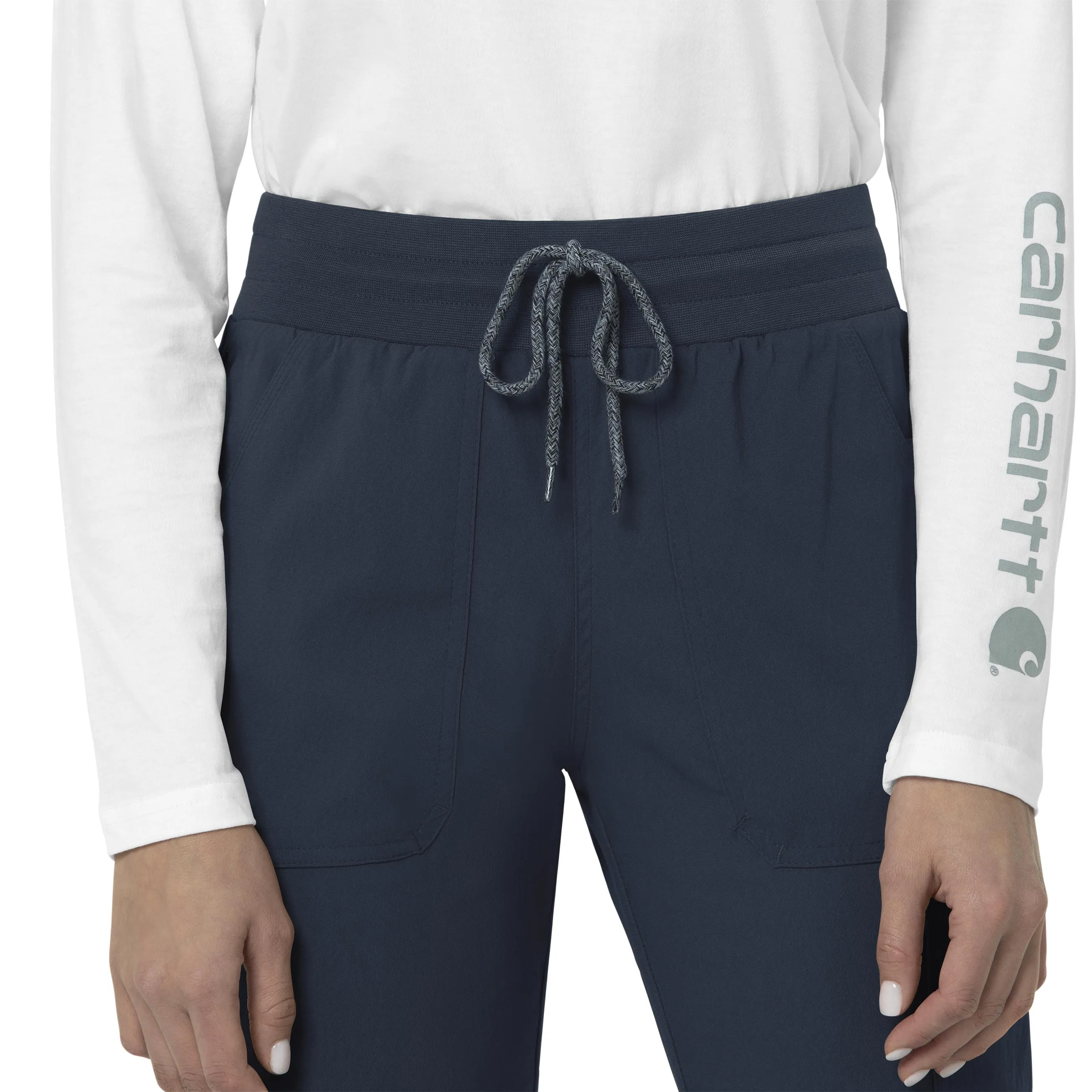 Carhartt Rugged Flex Peak Women's Slim Leg Scrub Pant - Navy