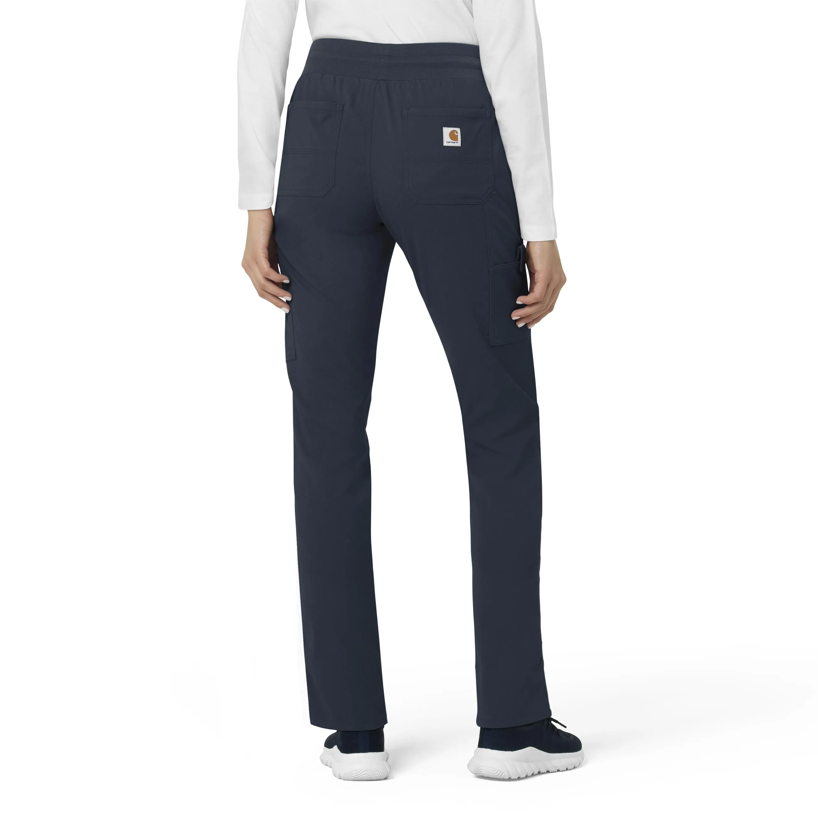 Carhartt Rugged Flex Peak Women's Slim Leg Scrub Pant - Navy