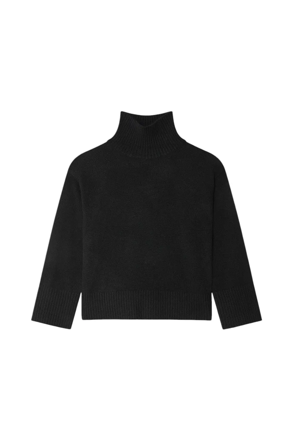 Cashmere Easy Standneck - Black