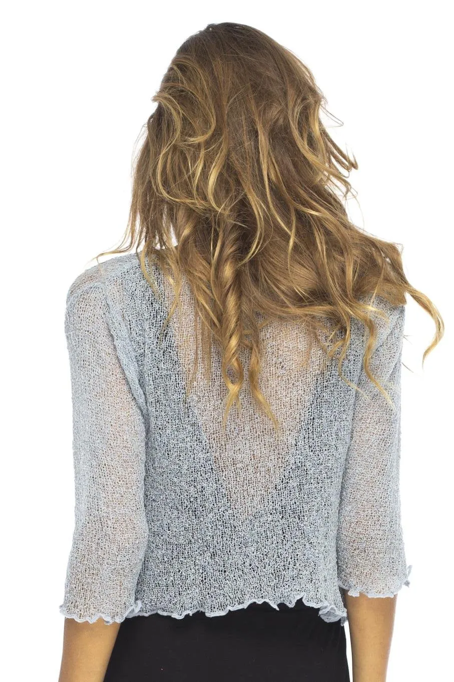 Classic Sheer Shrug Knit Cardigan