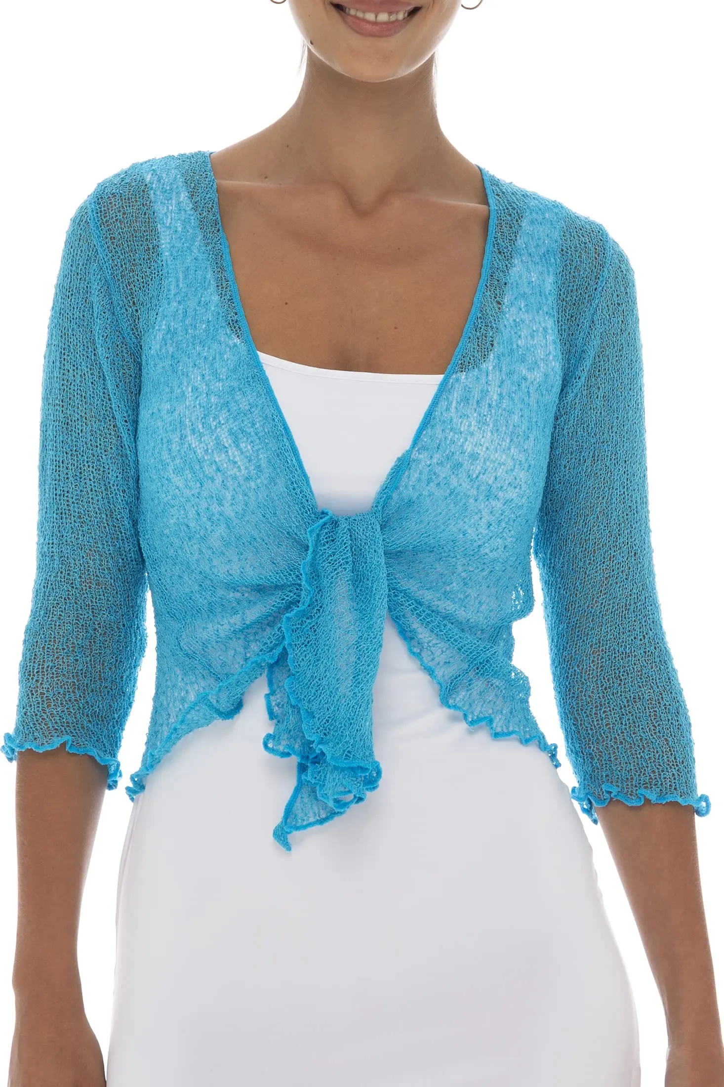 Classic Sheer Shrug Knit Cardigan