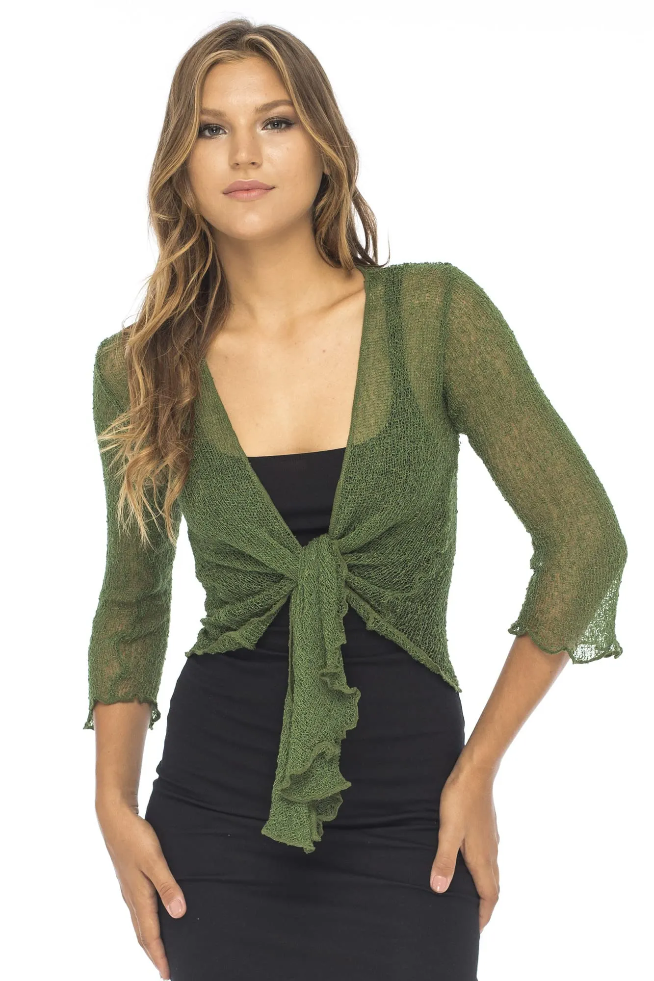 Classic Sheer Shrug Knit Cardigan