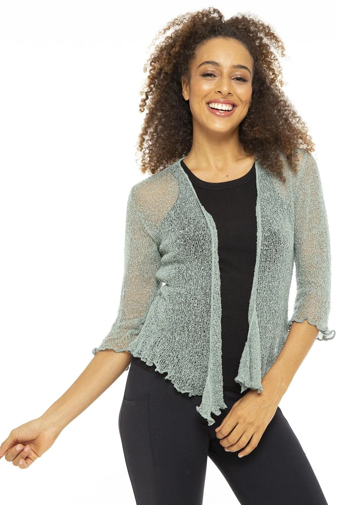 Classic Sheer Shrug Knit Cardigan