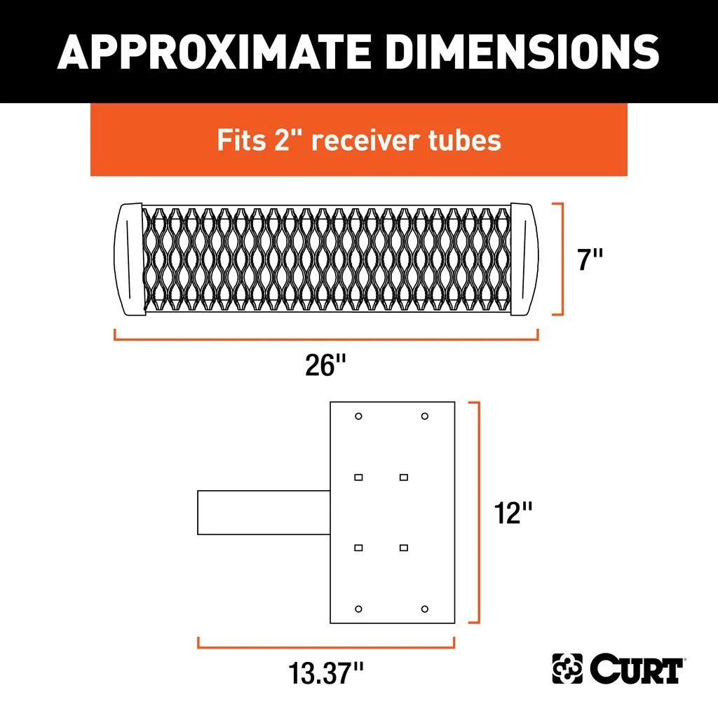 Curt Grip Step Receiver Hitch Step | 2" Shank