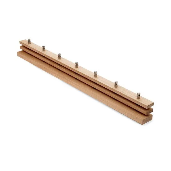 Cutter Coat Rack 100 Oak/Stainless