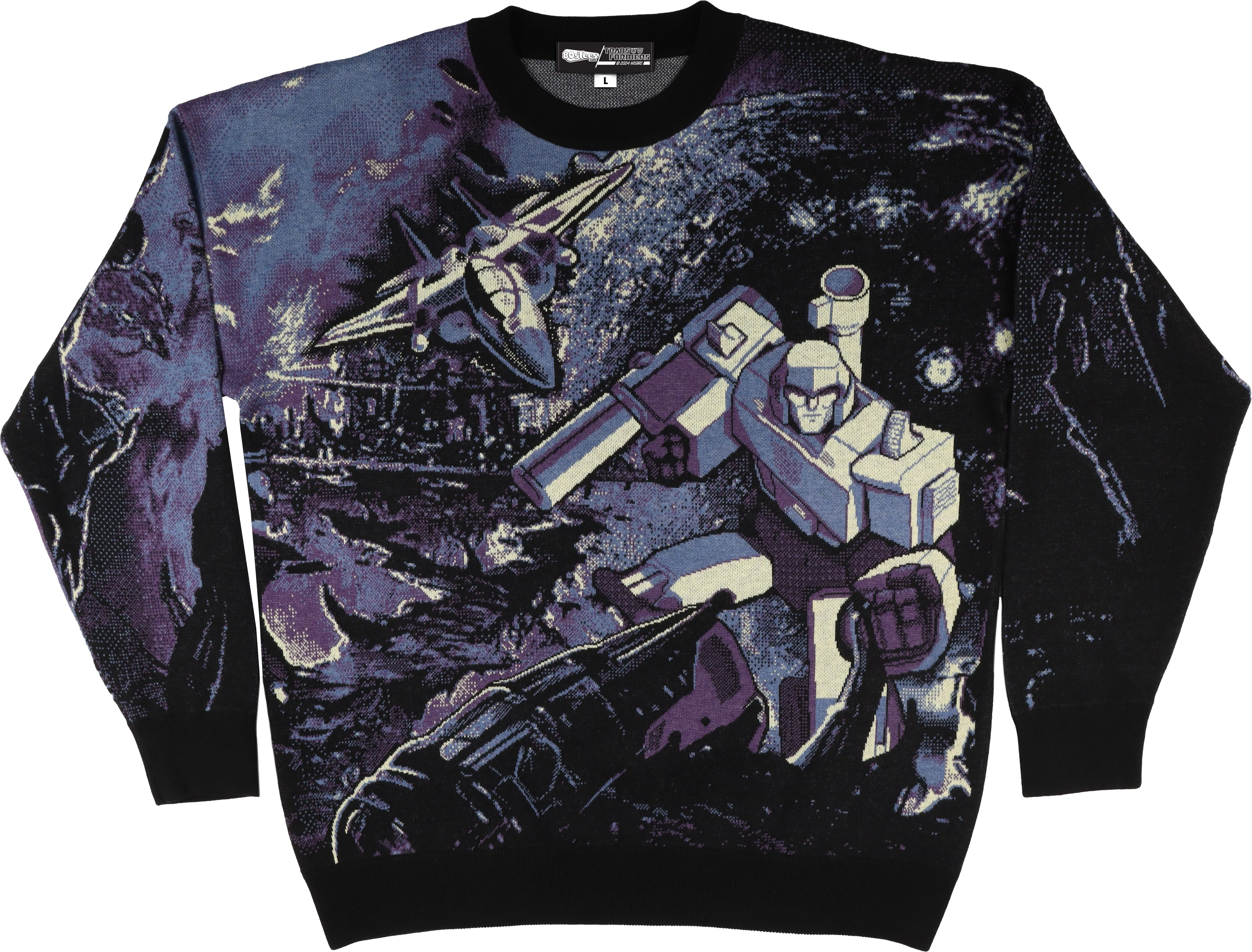 Cybertron Decepticons Transformers Knitted Sweater