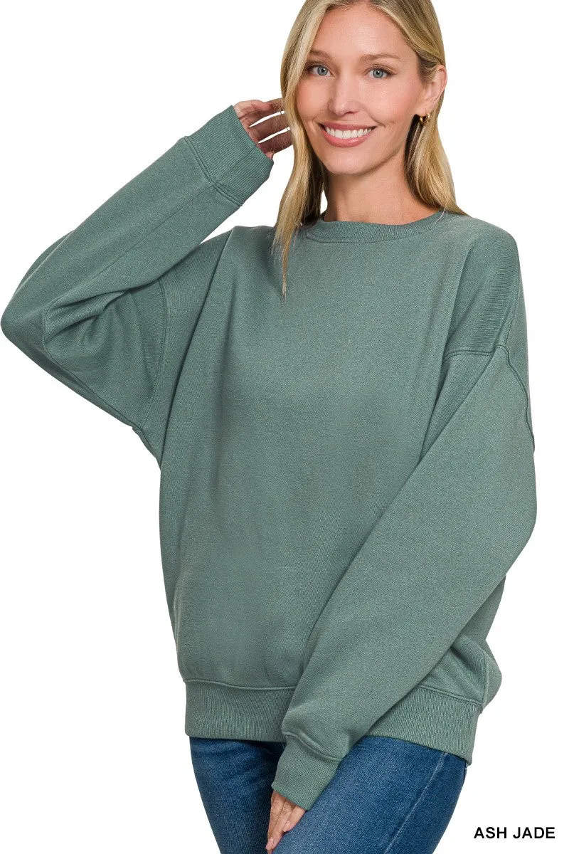 Fleece Crewneck Pullover Sweatshirts*