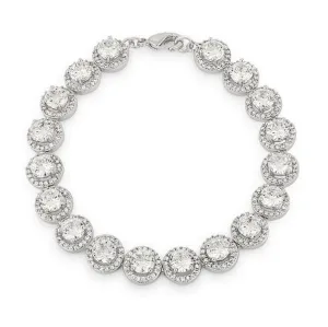 Galina Round Halo Statement Bracelet - 7in