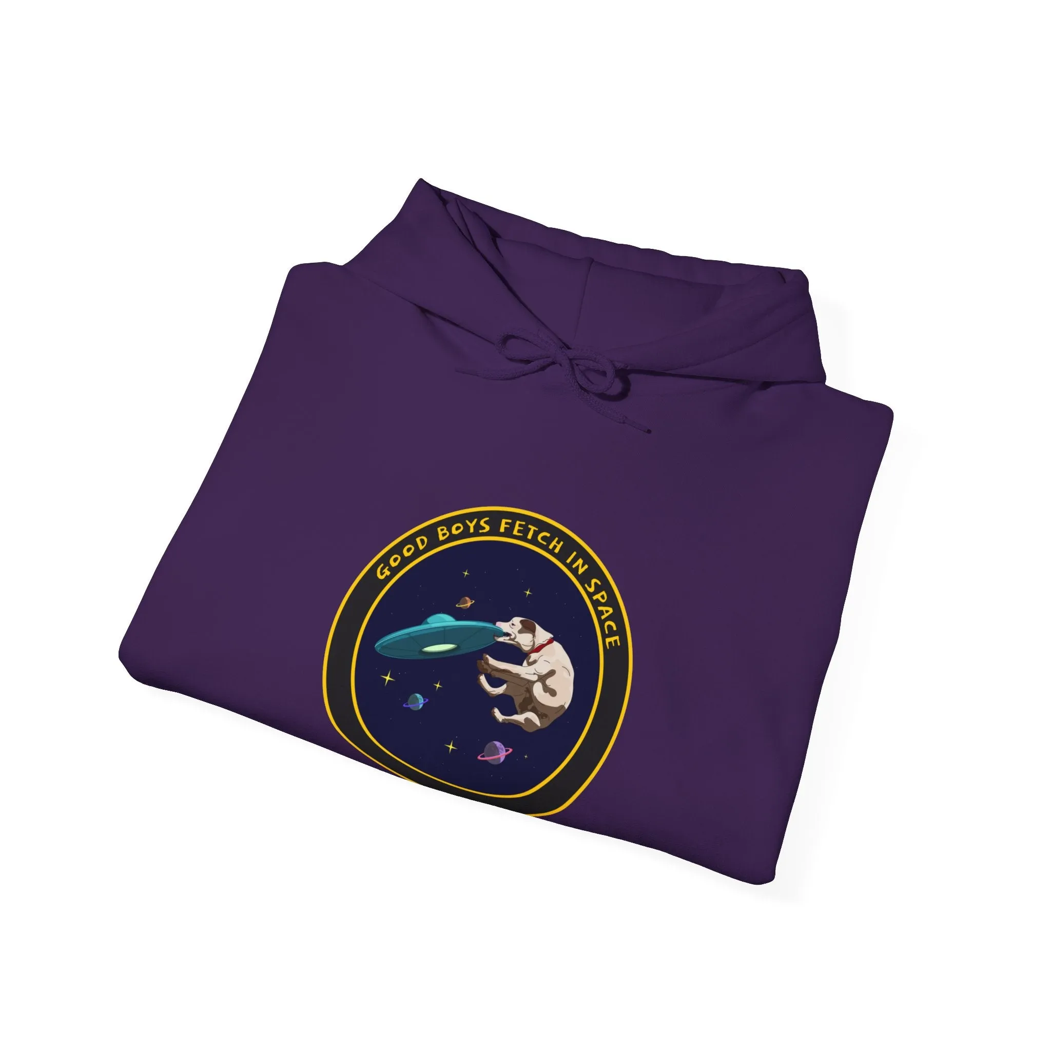 Good Boys Fetch In Space Funny Dog Sci-Fi Hoodie