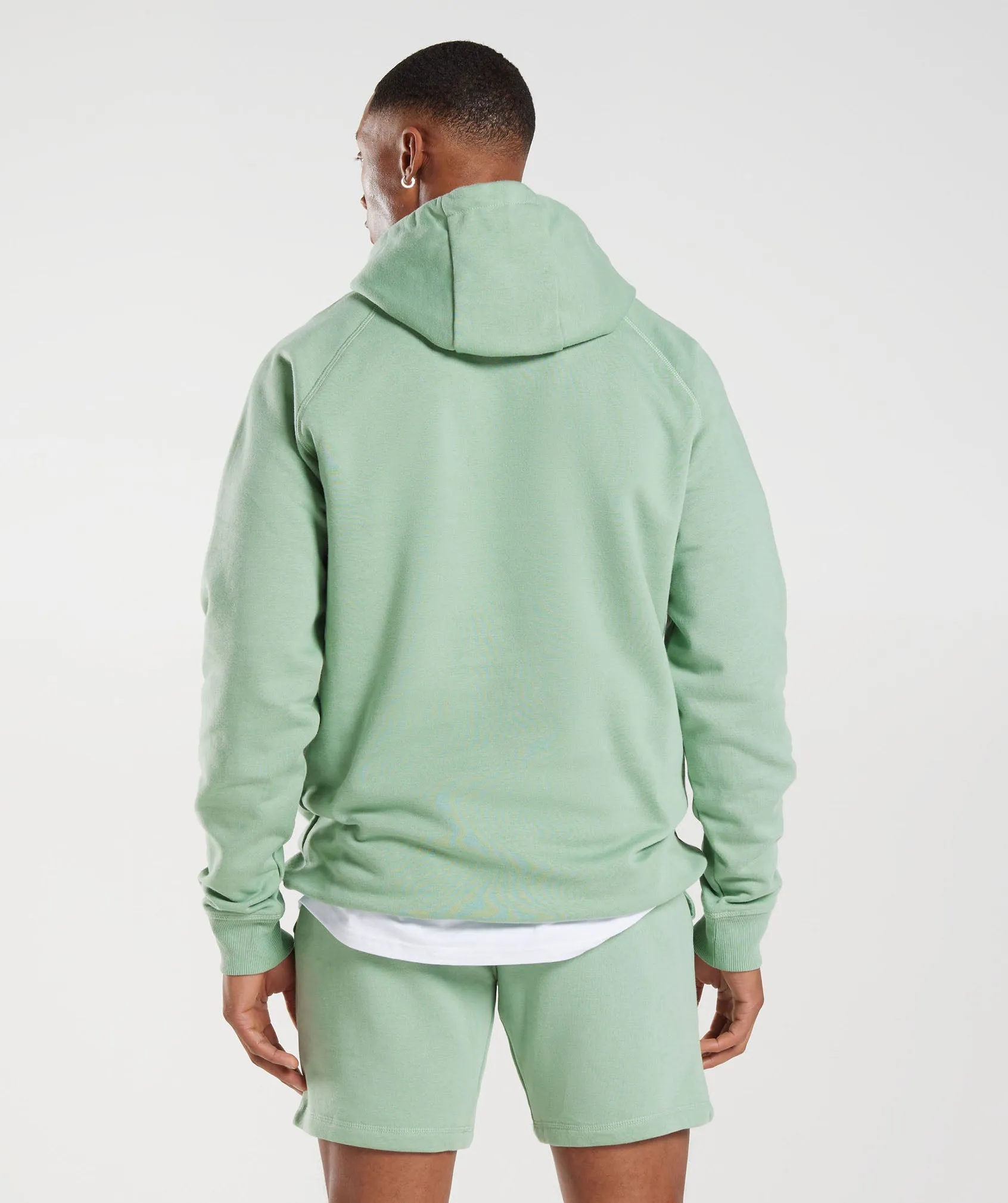 Gymshark Crest Hoodie - Desert Sage Green