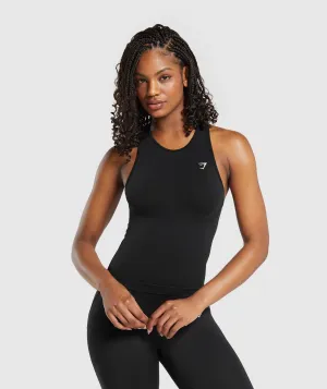 Gymshark Everyday Seamless Tight Fit Tank - Black