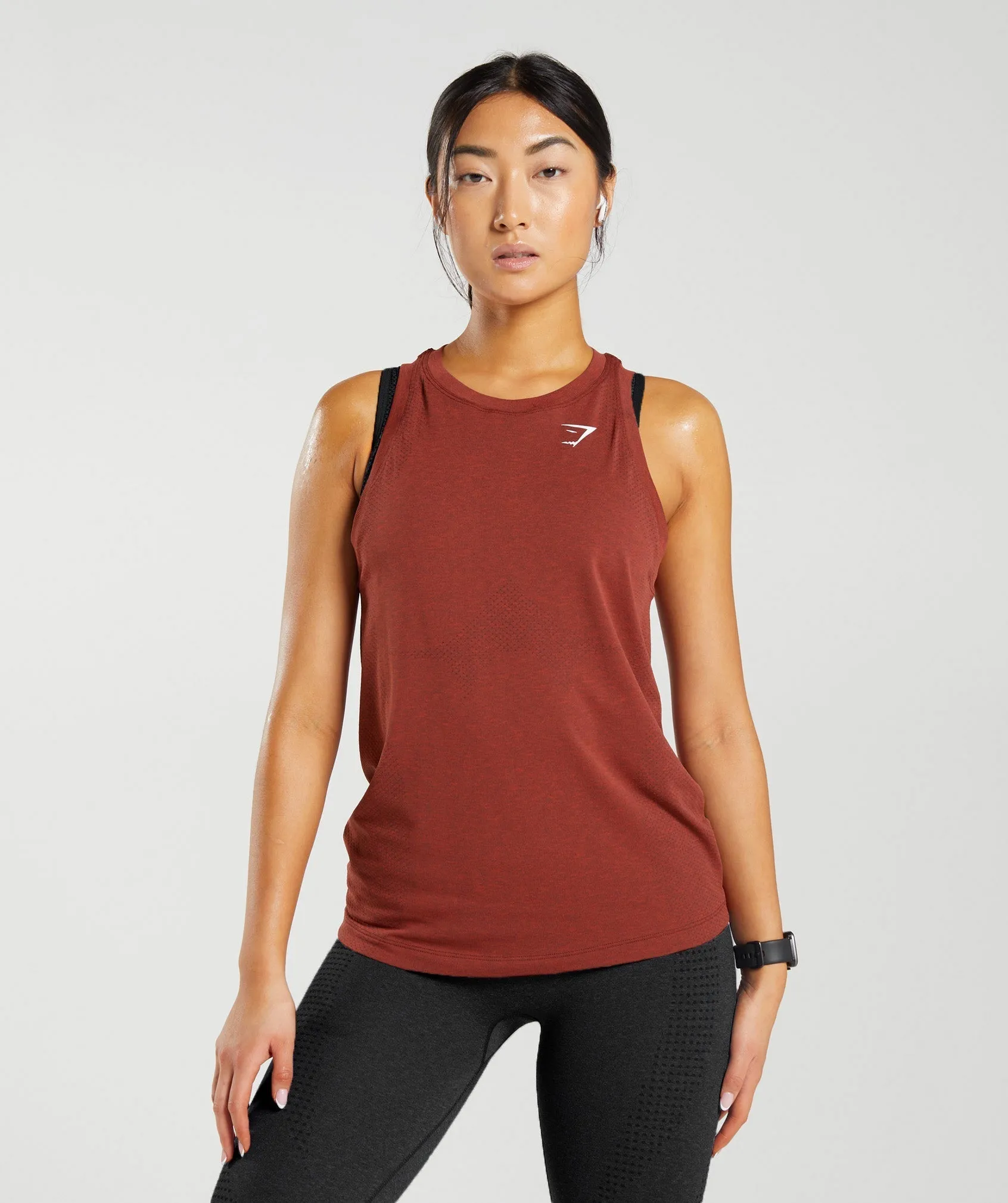 Gymshark Vital Seamless 2.0 Light Tank - Brick Red