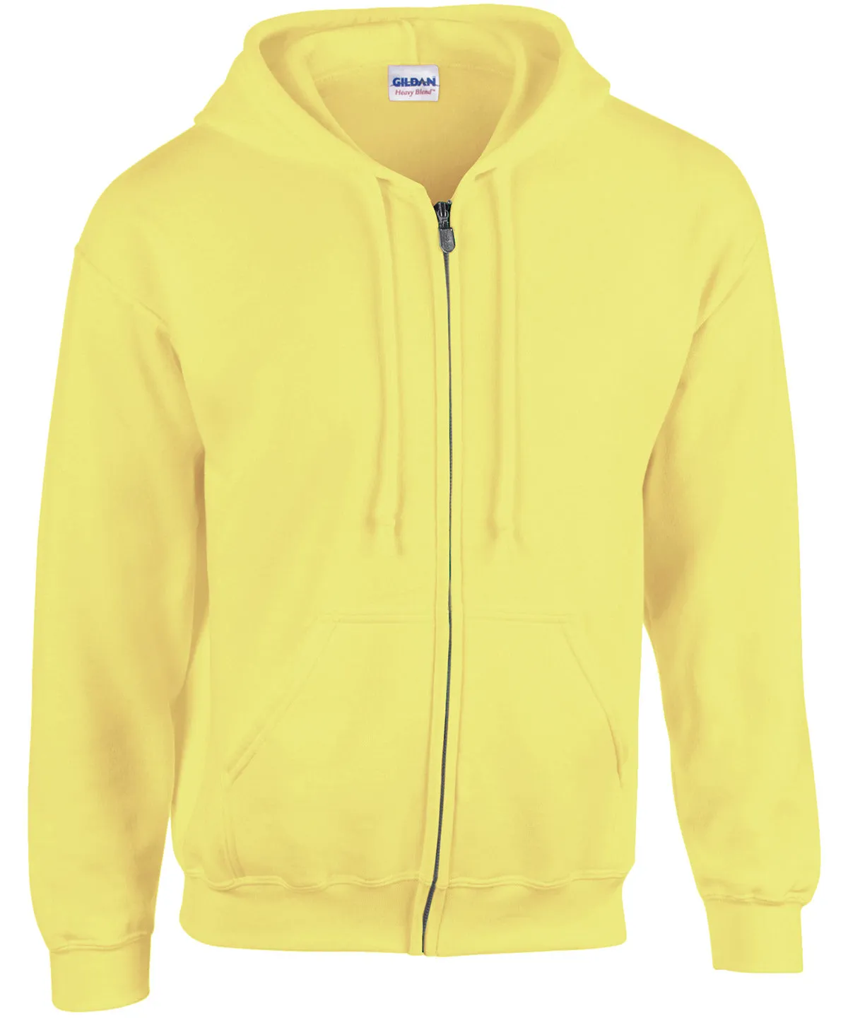 Heavy Blend  full zip hooded sweatshirt | Safety Green