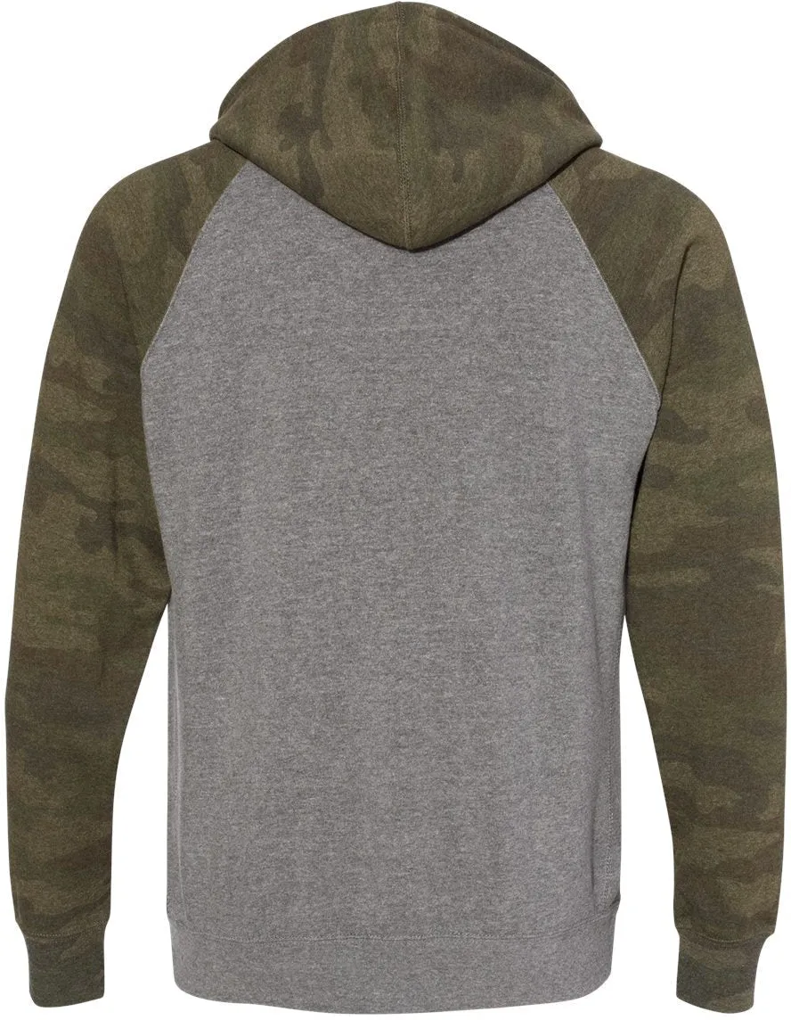 Independent Trading Co. Special Blend Raglan Hooded Sweatshirt