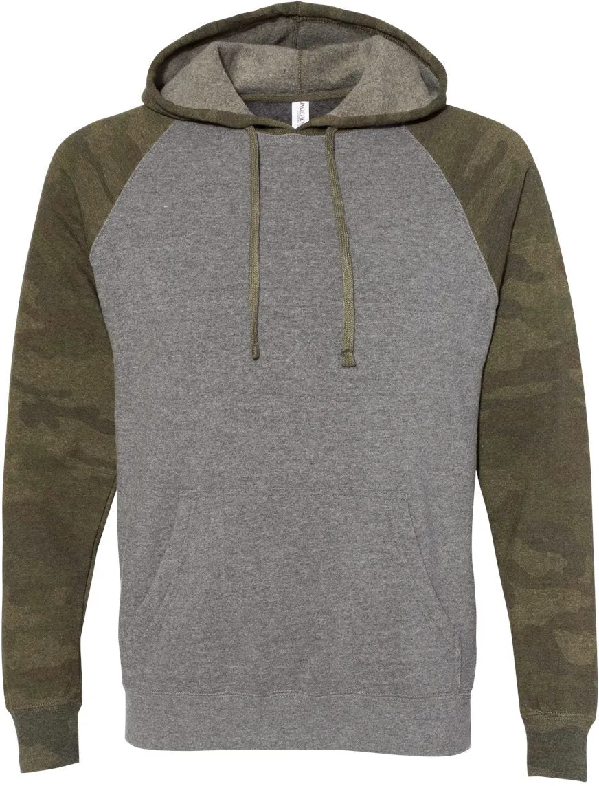 Independent Trading Co. Special Blend Raglan Hooded Sweatshirt