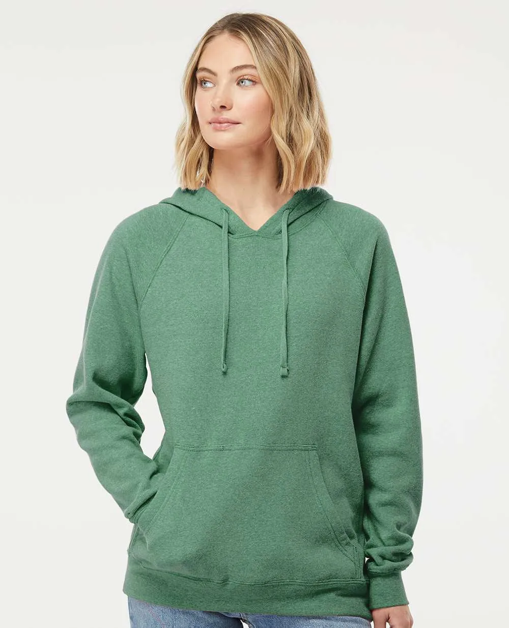 Independent Trading Co. Special Blend Raglan Hooded Sweatshirt