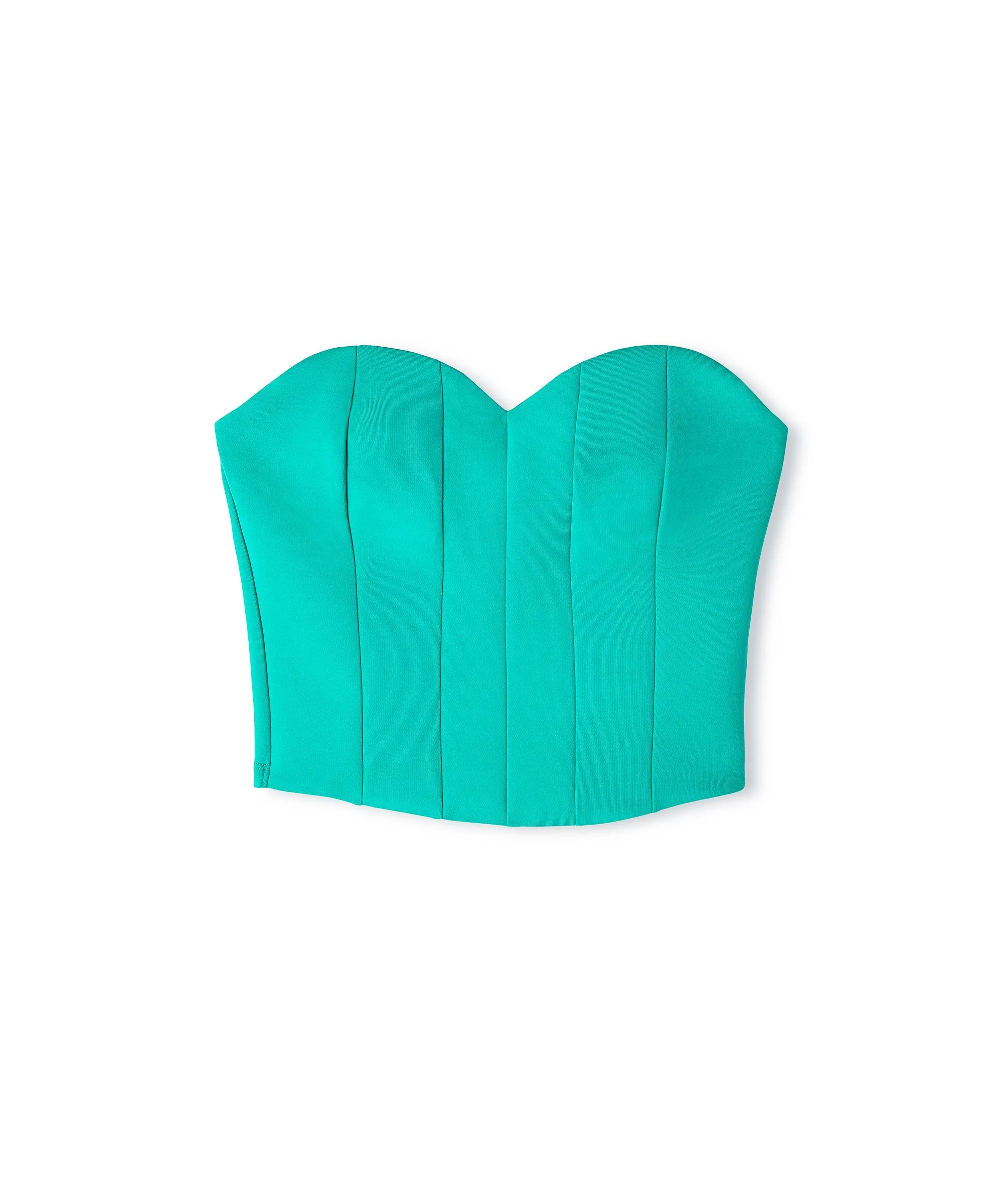 Ipekyol Solid Strapless Bustier Turquoise