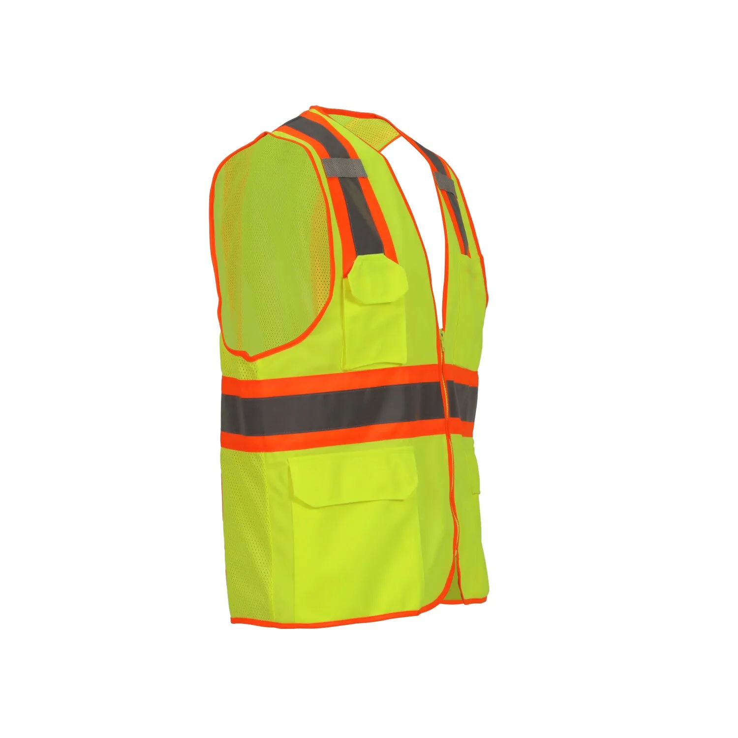 Job Sight Class 2 Two-Tone Surveyor Vest