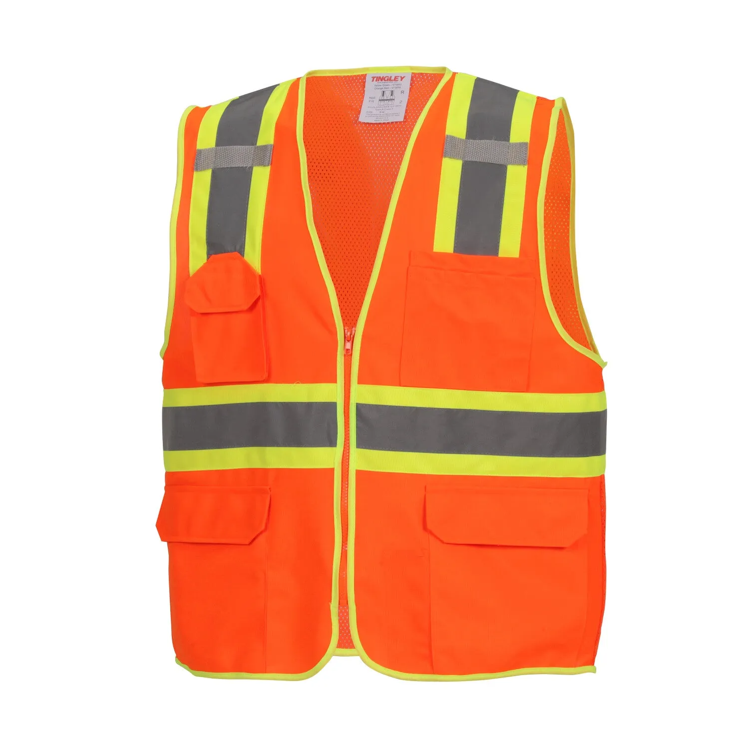 Job Sight Class 2 Two-Tone Surveyor Vest