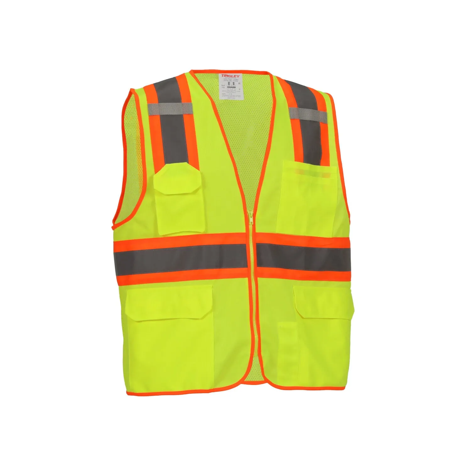 Job Sight Class 2 Two-Tone Surveyor Vest