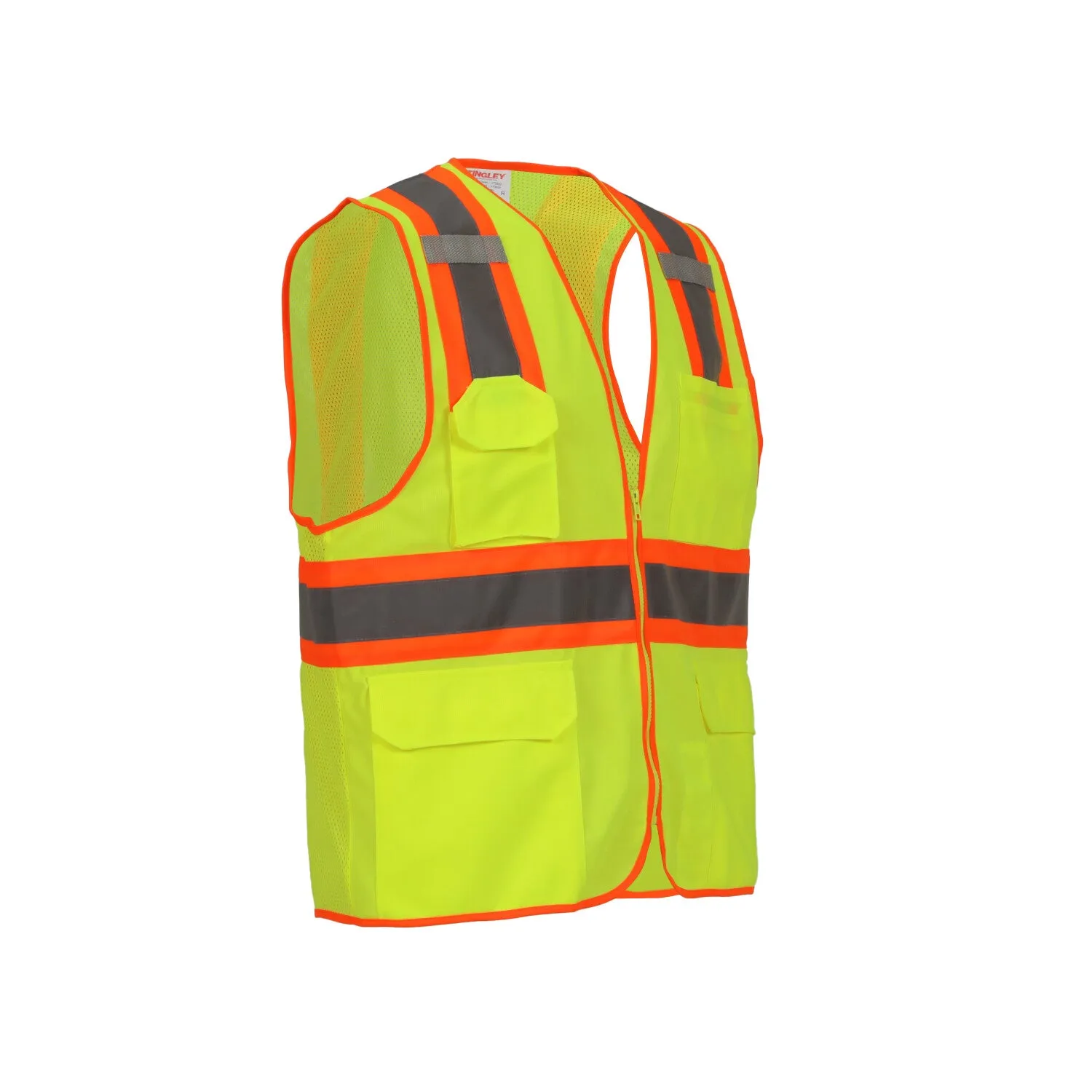 Job Sight Class 2 Two-Tone Surveyor Vest