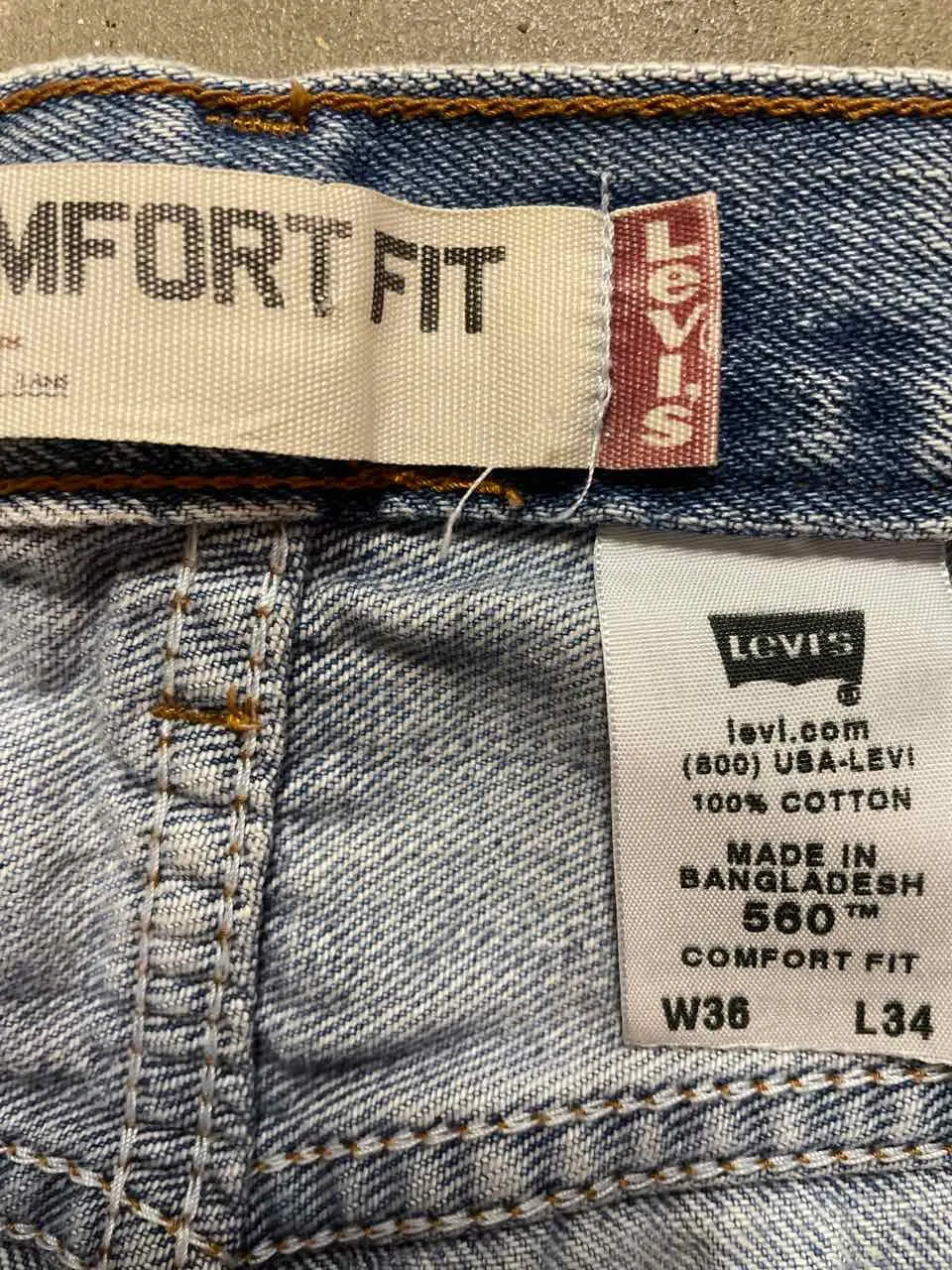 Levis Comfort Fit Jeans Men's 36