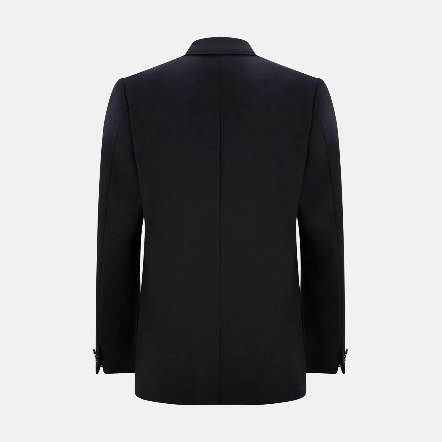 Long Navy Single Breasted Classic Blazer