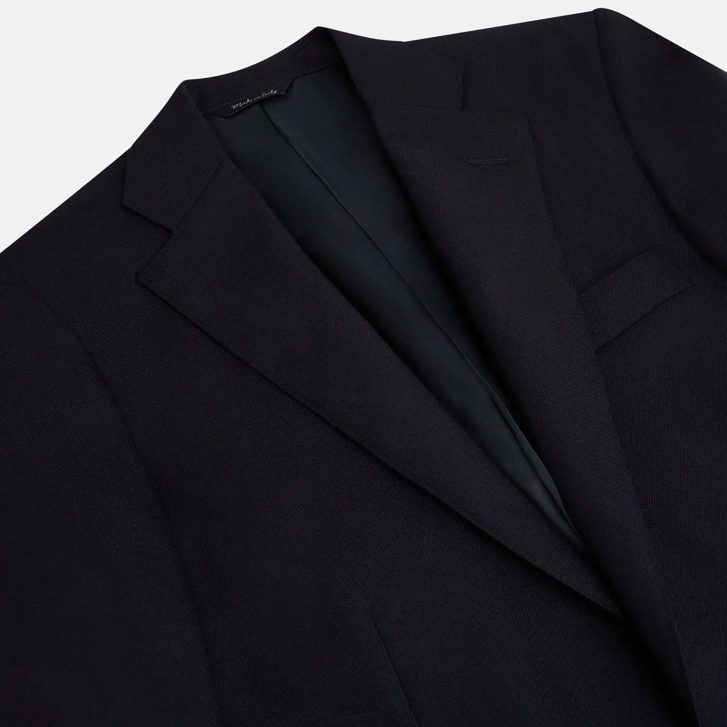 Long Navy Single Breasted Classic Blazer