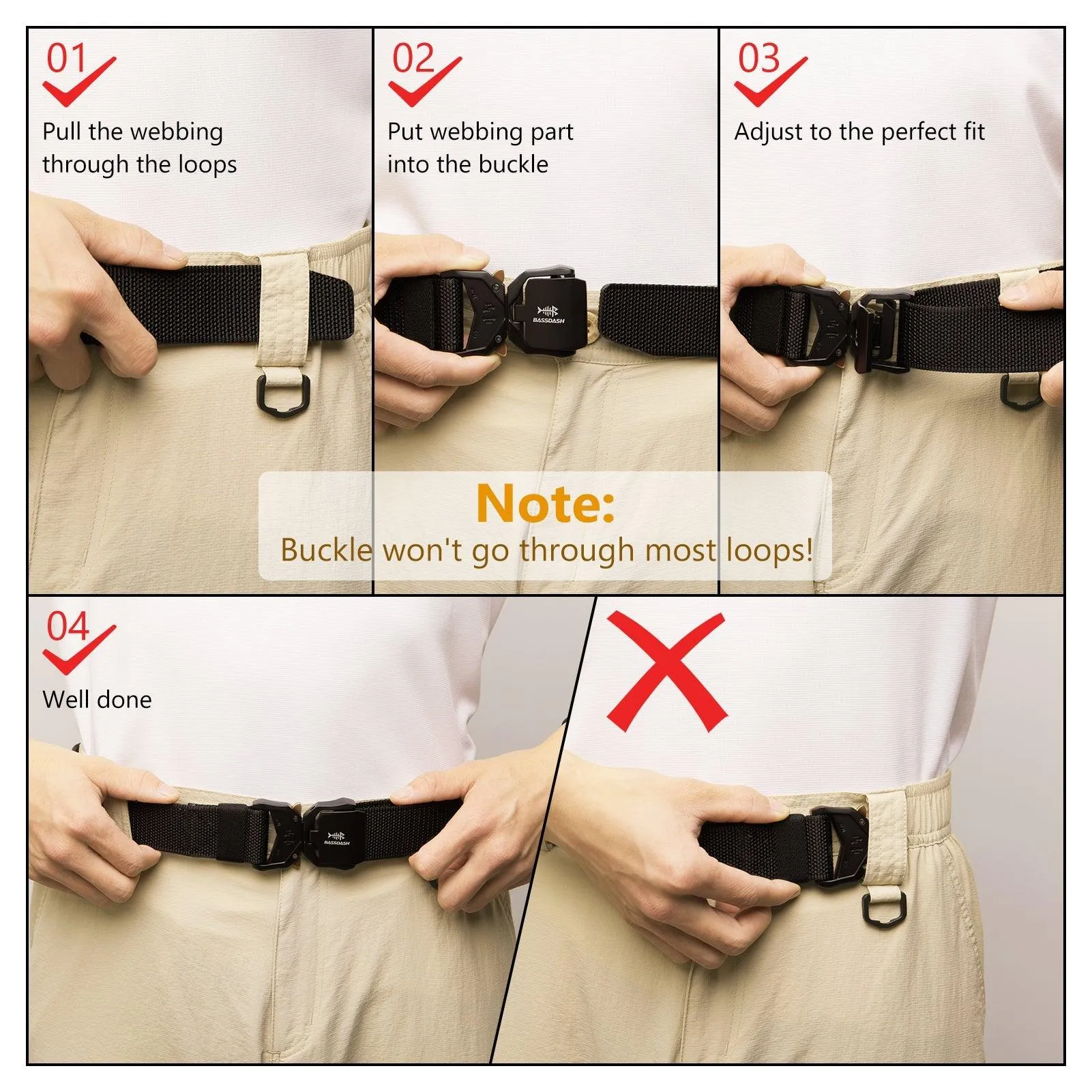 Men’s Tactical Belt with Quick Release Buckle