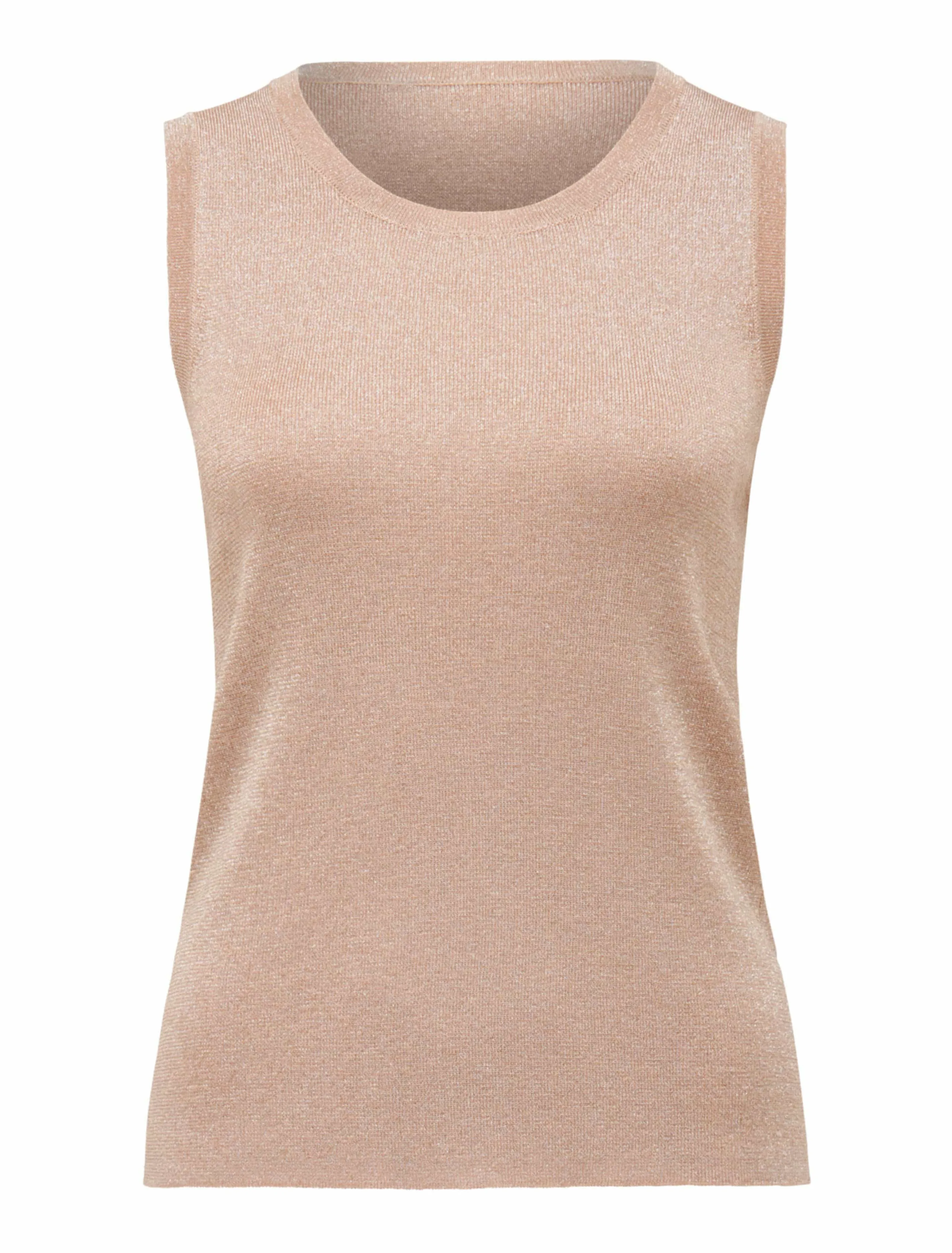 Milly Metallic Scoop Neck Knit Tank