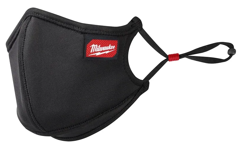 Milwaukee 48-73-4234 3-Layer Performance Face Mask, S/M Mask, Nylon/Polyester/Spandex Facepiece, Black, 1/PK :CD 1: QUANTITY: 1