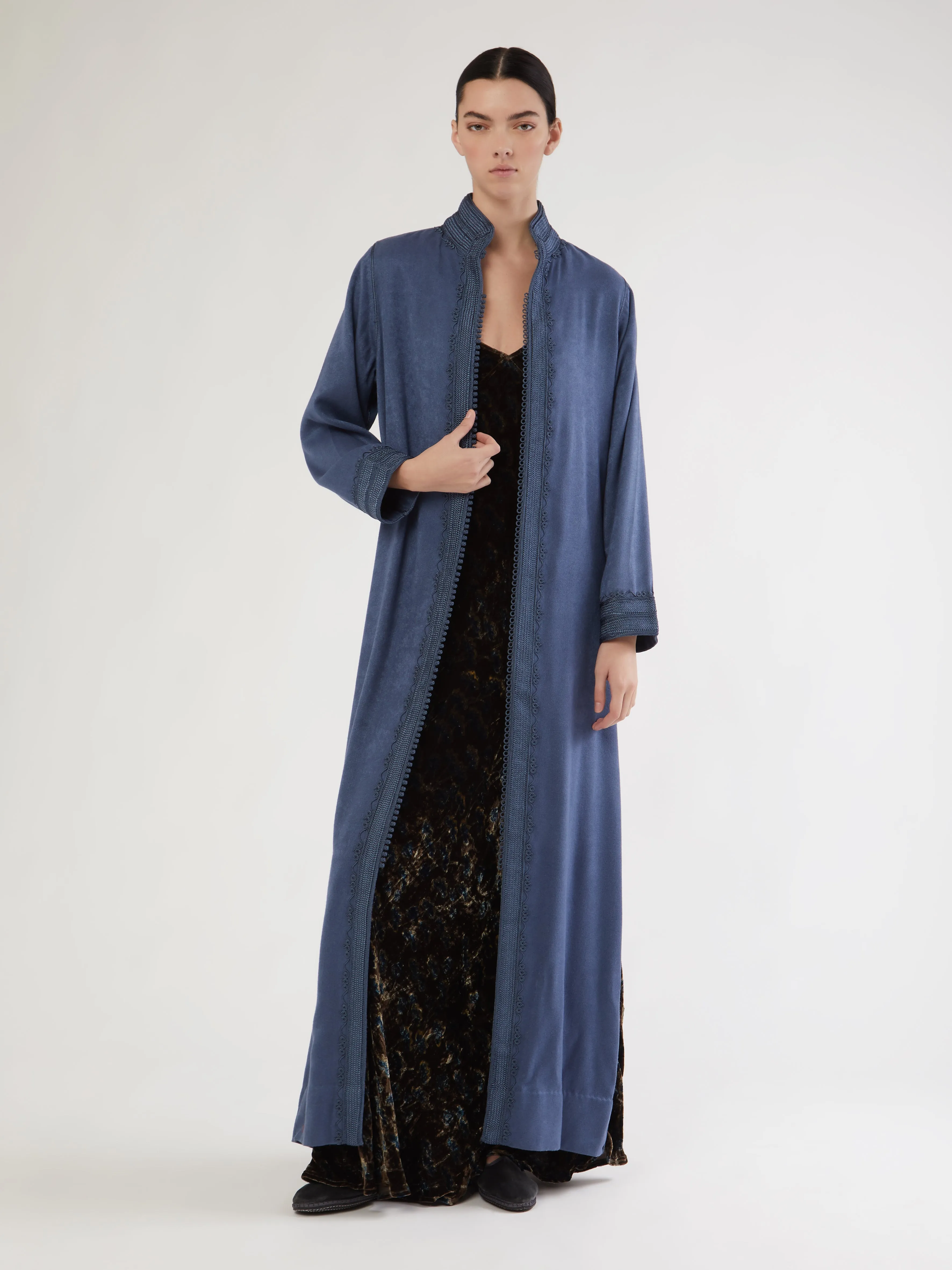 Moroccan long cashmere robe