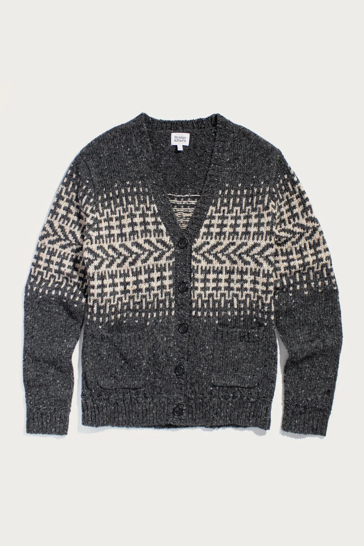 Norwick Cardigan / Charcoal Multi