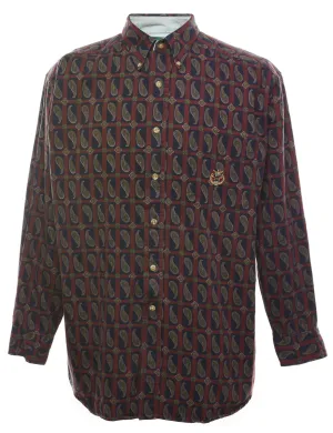 Paisley Print Multi-Colour 1990s Shirt - L