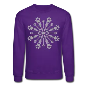 Paw Snowflake Sparkle Print Sweatshirt