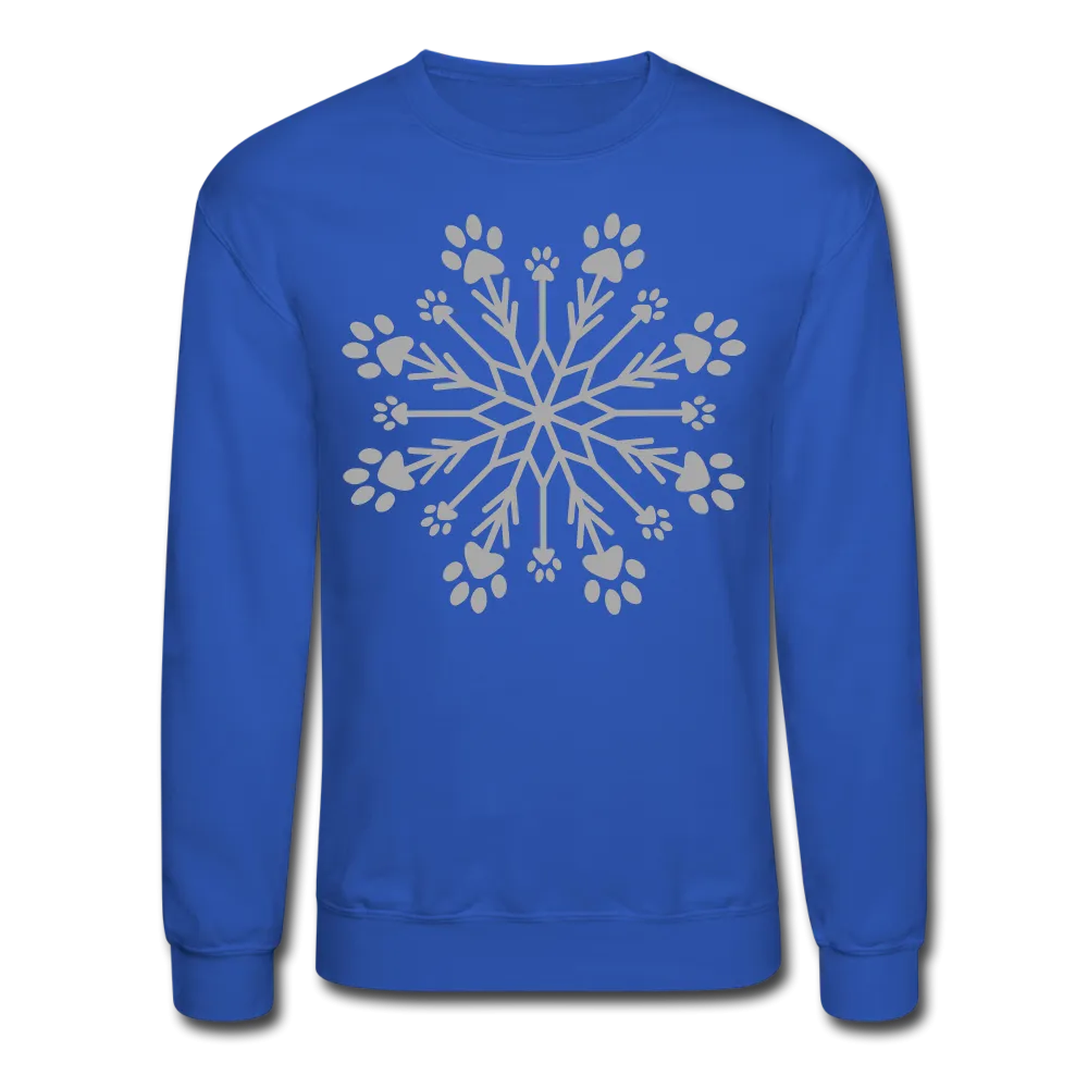 Paw Snowflake Sparkle Print Sweatshirt