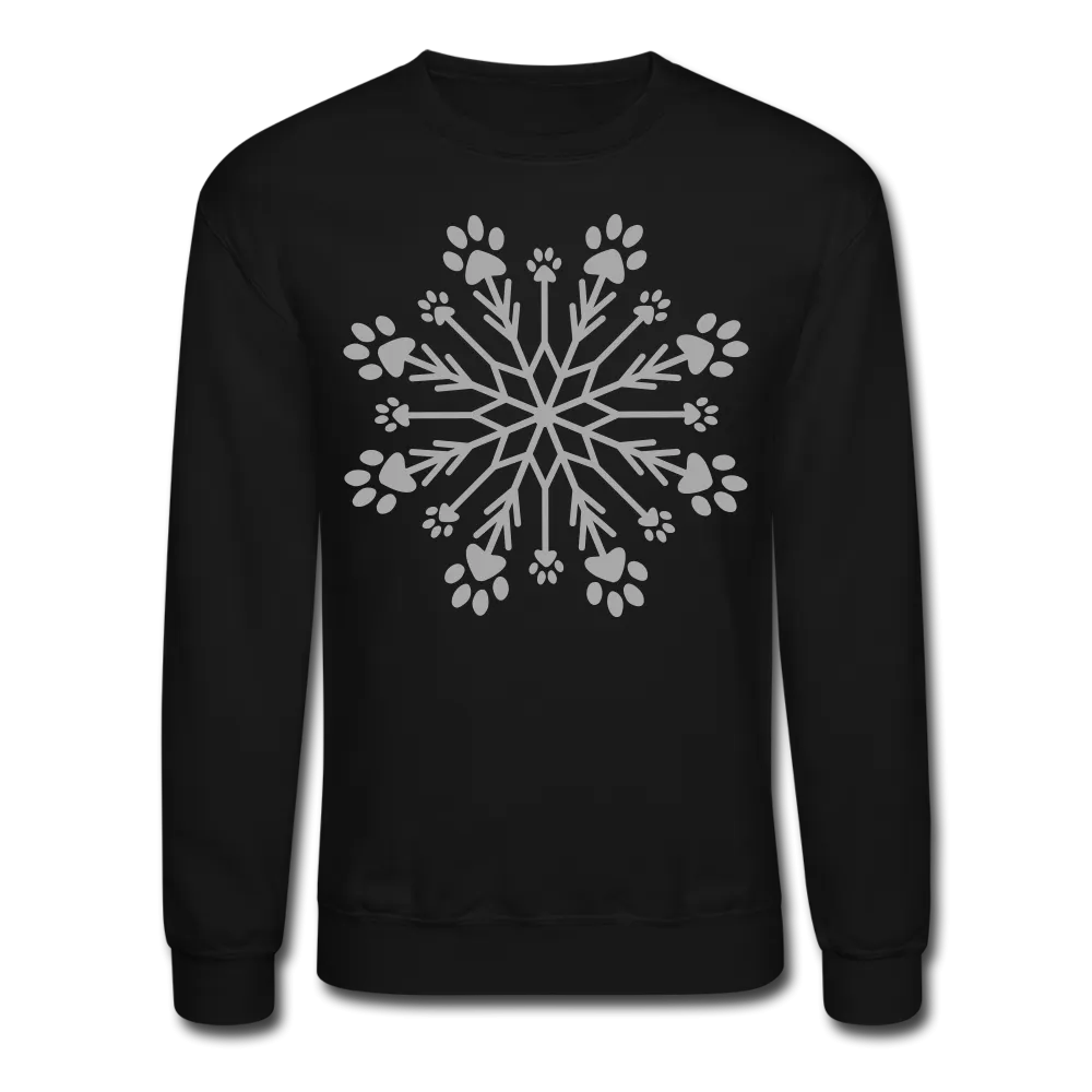 Paw Snowflake Sparkle Print Sweatshirt