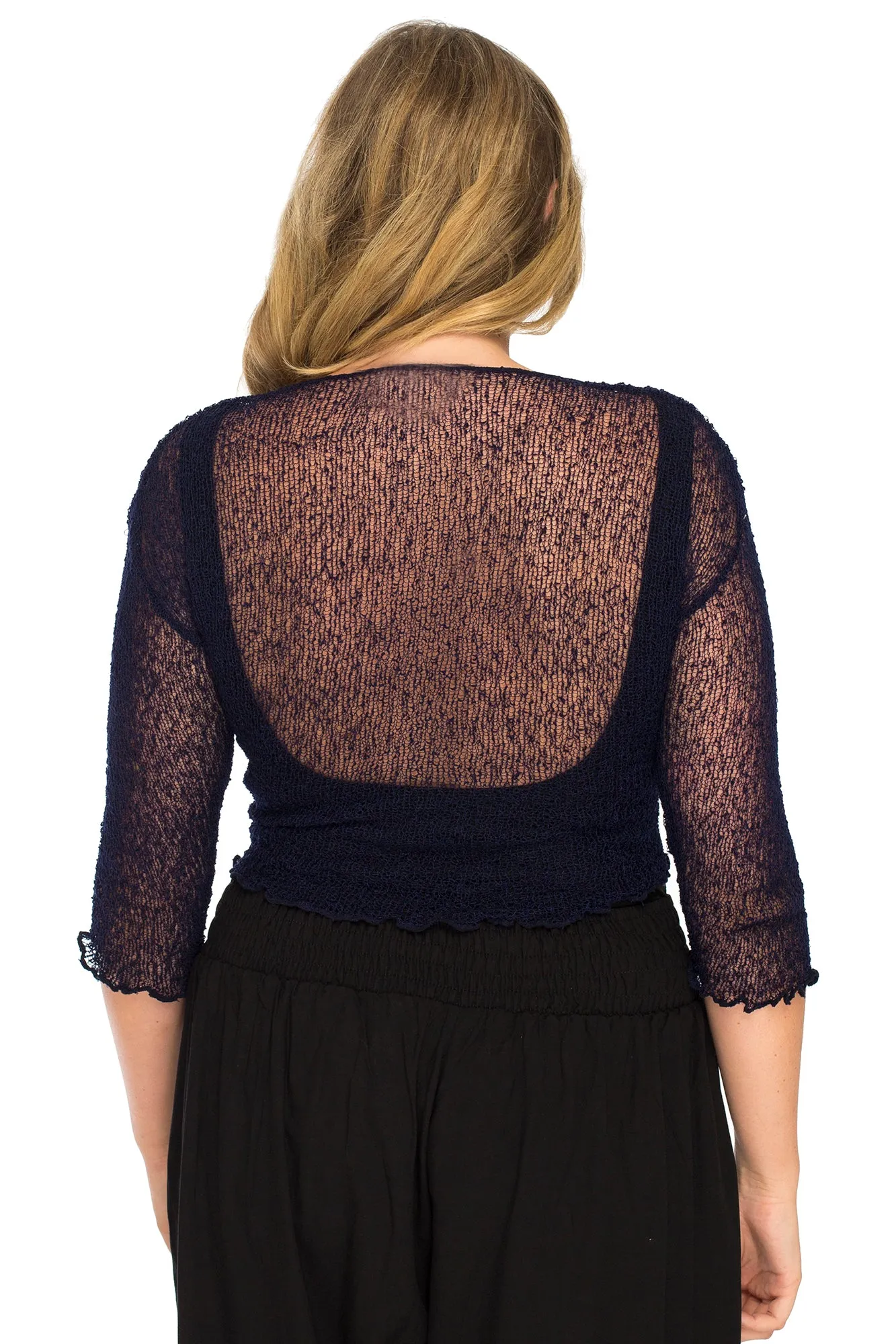 Plus Size Classic Sheer Cardigan Shrug