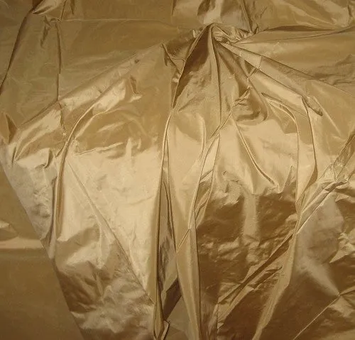 SILK TAFFETA FABRIC 54&quot; ~Classic Sepia colour