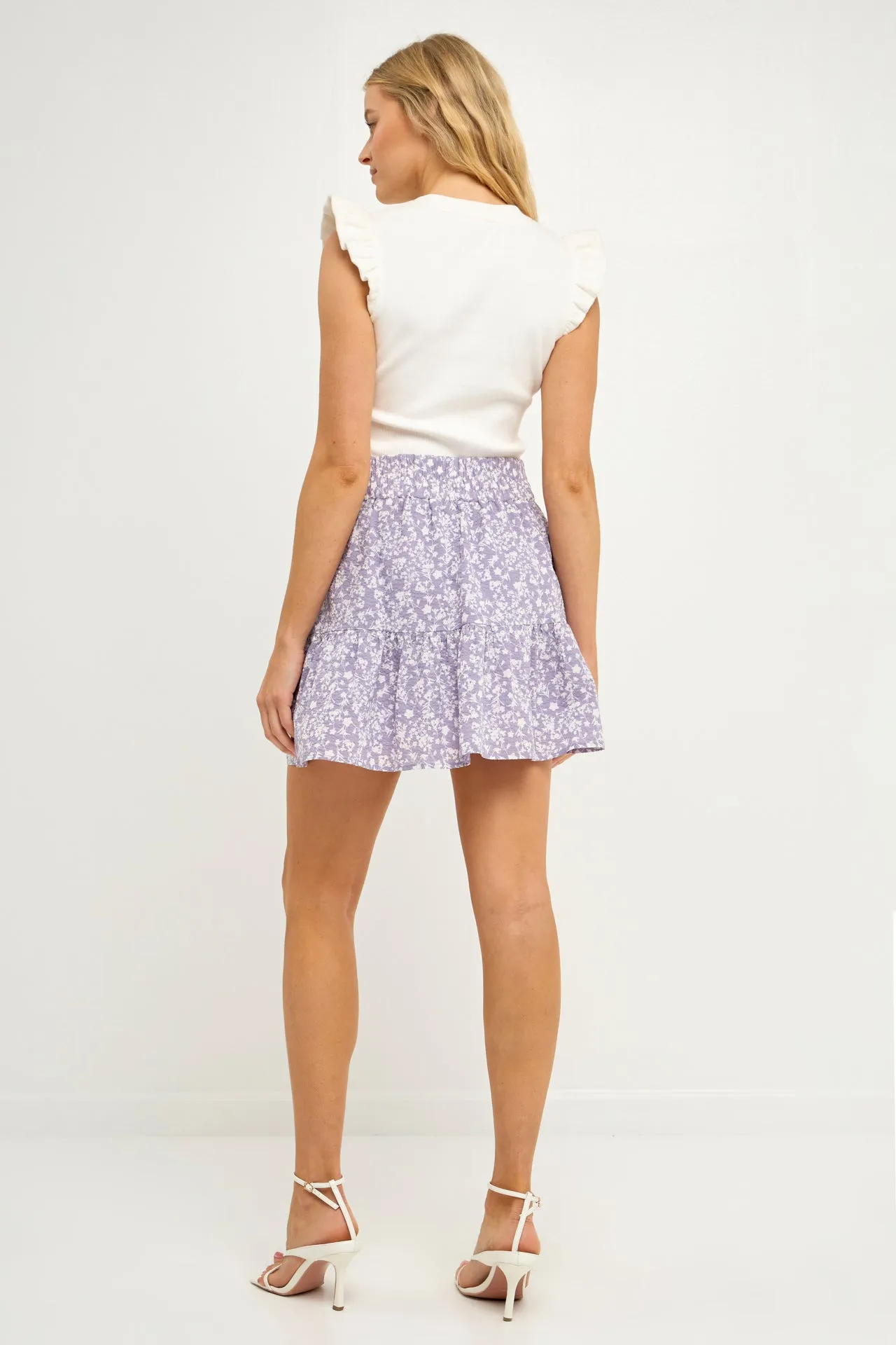 Single Tiered Mini Skirt