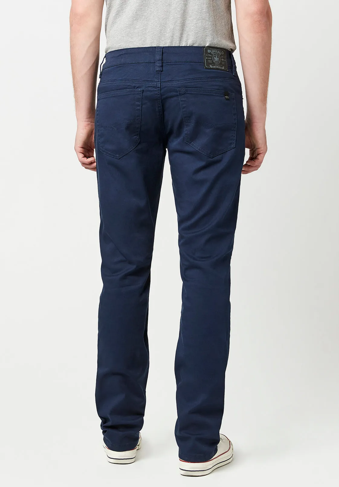 Straight Six Men's Twill Pants in Deep Navy - BM16083