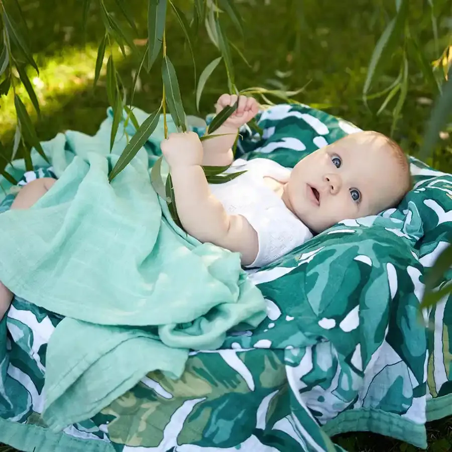 Tommy Lise Baby Blanket Roaming Mangrove (106x106 cm)